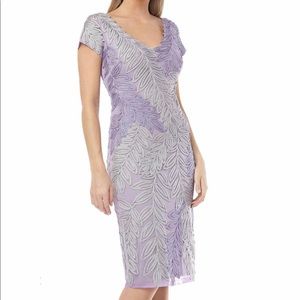 JS COLLECTIONS leaf soutache dress size 2 NWT